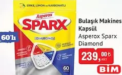 ASPEROX SPARX DİAMOND BULAŞIK MAKİNESİ KAPSÜL 60'LI